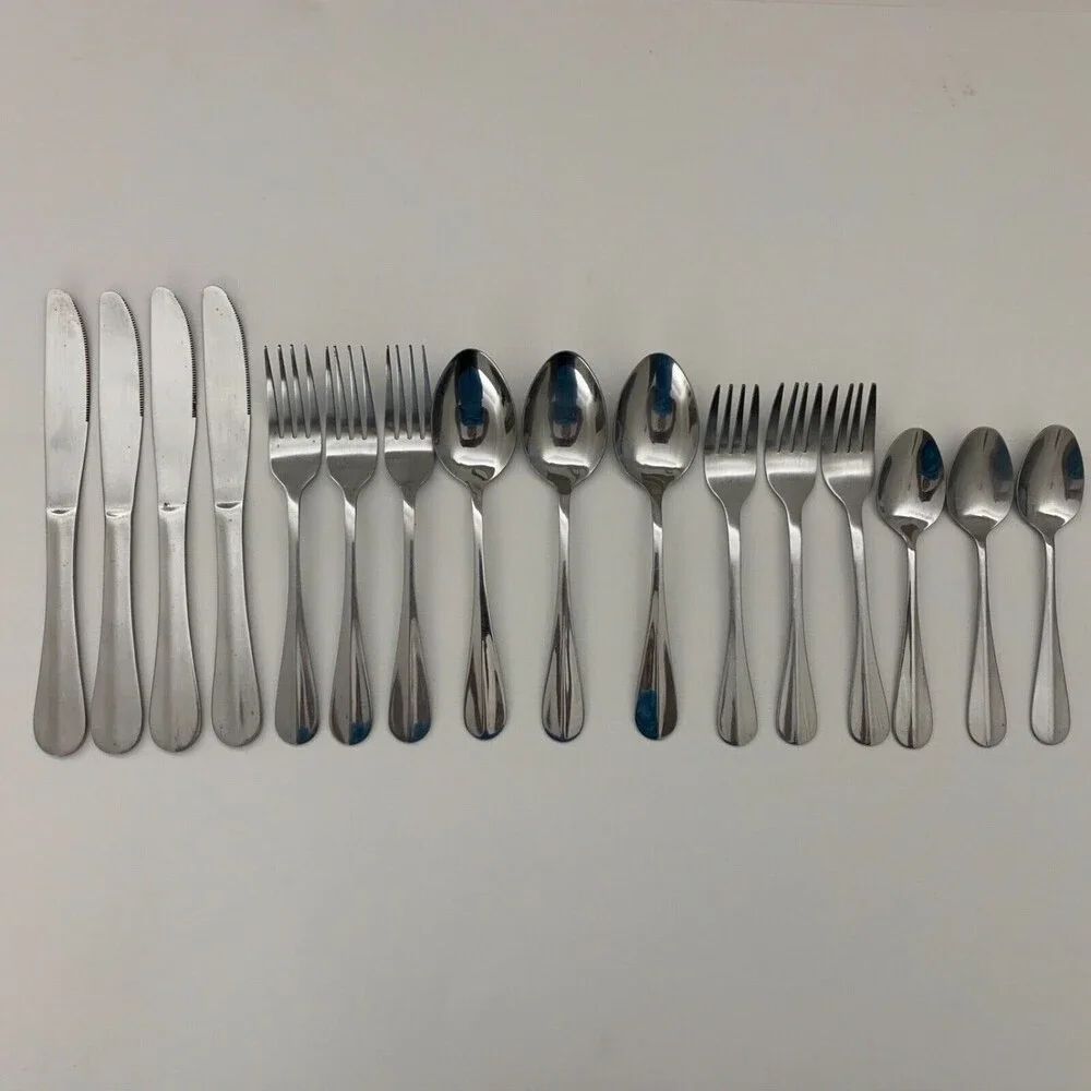 Thomson‎ Stainless Steel Forks Knives Spoons Flatware Lot of 16